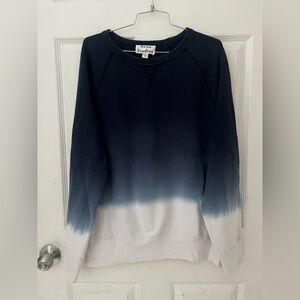 Acne Studios SS14 Men'sGradient Dip Dye Ombré Blue College Crewneck Size Large